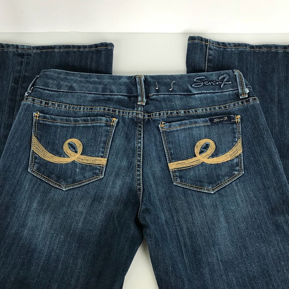 Seven 7 regular boot cut jeans size 30 dark wash